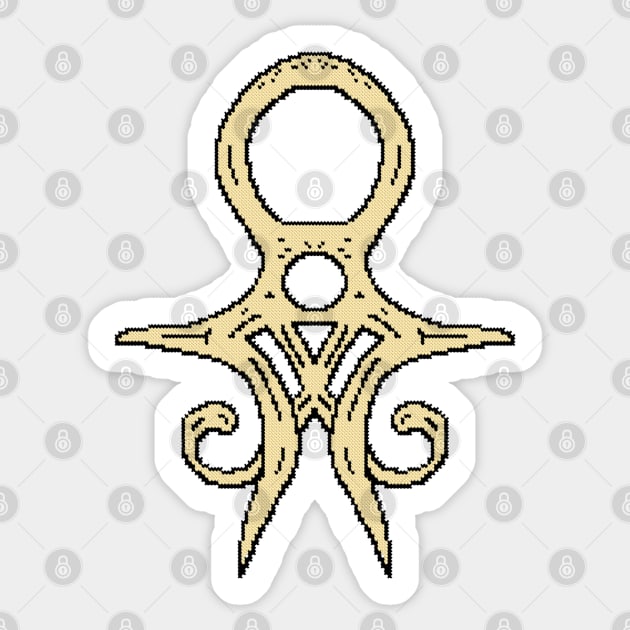 Bone Cultist Symbol Sticker by ZingyStitches